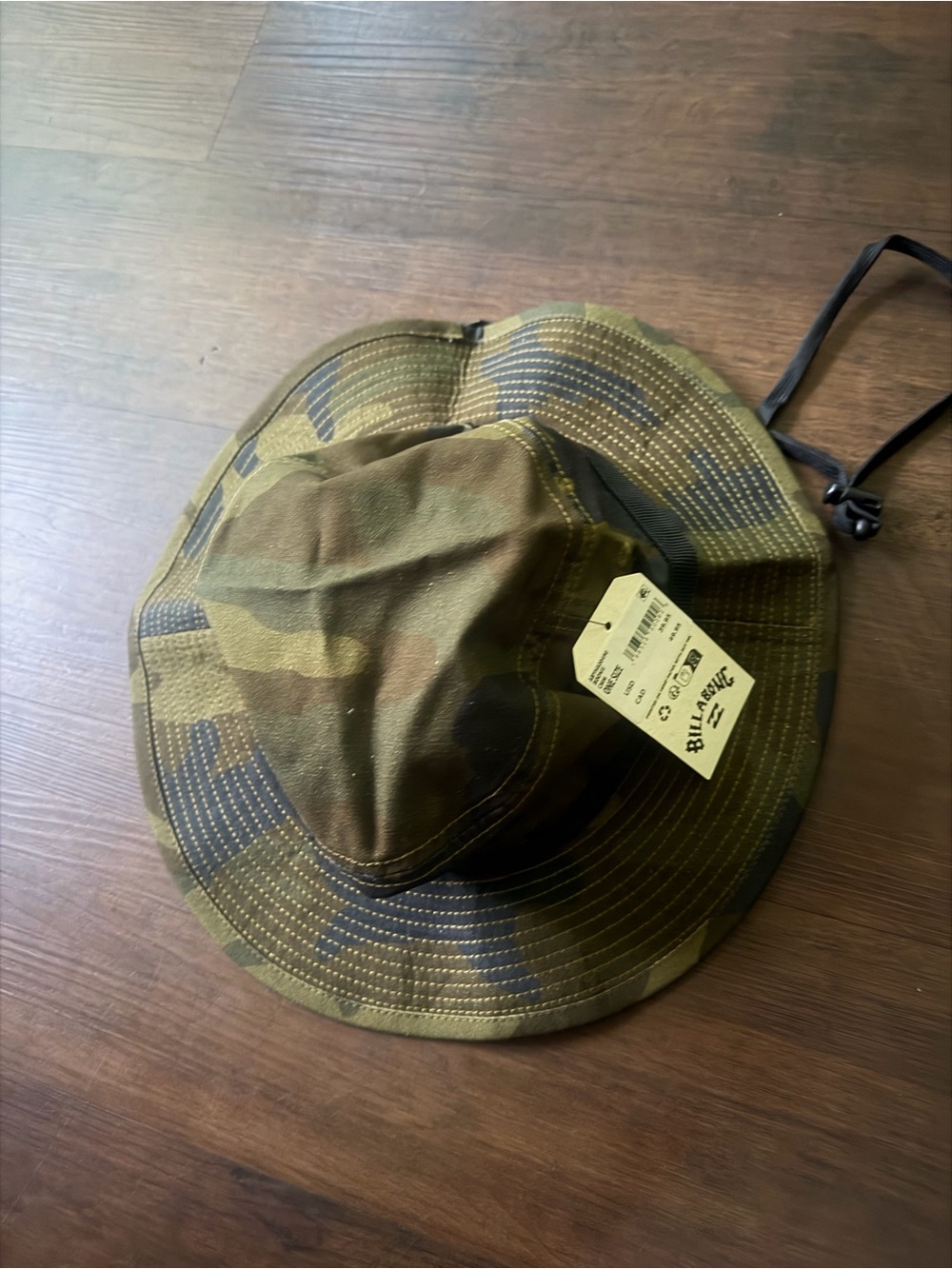 Billabong Men Camouflage Cotton Hat - Olive Green